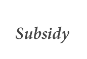subsidy
